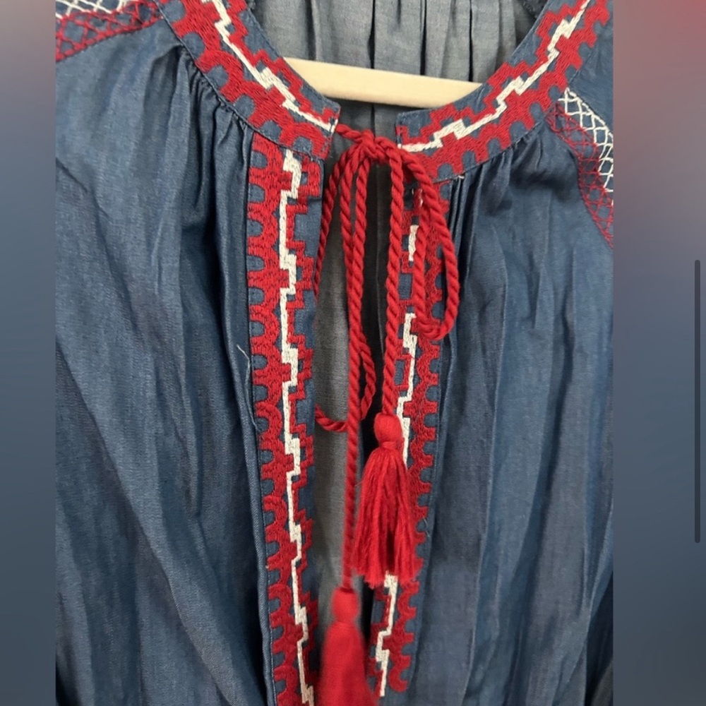 L’Atiste embroidered chambray maxi dress - Picture 5 of 12